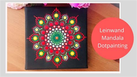 leinwand mandala|Kleine Leinwand im Mandala Dotpainting Stil